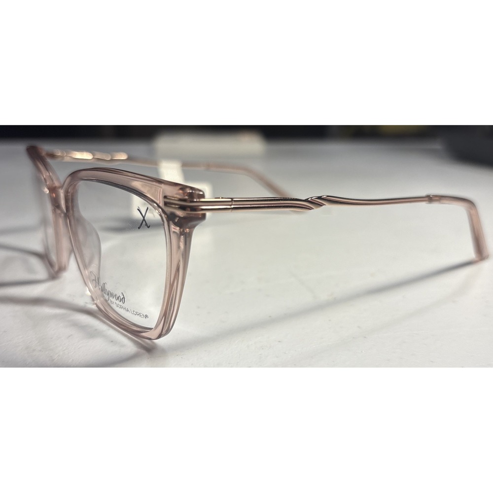 Sophia Loren Eyeglass‎ Frames Womens 52-17-140 Pink Cat Eye H07Z Titanium - Picture 5 of 10